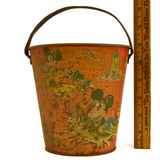 Vintage LITHO TIN "RAT FACE" SAND PAIL Chein c.1930's MICKEY MOUSE & KRAZY KAT!!