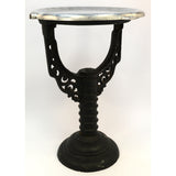 Antique CAST IRON WATER HEATER STAND Pedestal Base "J.D JOHNSON CO." Table/Stool