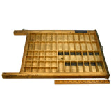 Vintage PRINTER'S TYPESET DRAWER Font/Linotype SHADOWBOX Print Tray "10 BODONI"