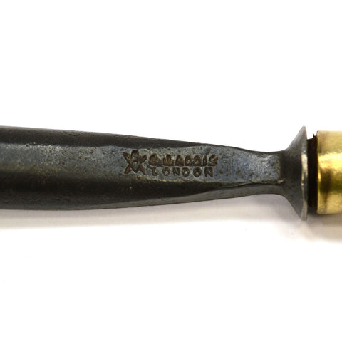 Vintage S.J. ADDIS CARVING CHISEL / GOUGE 1/2" No. 19 London, England WOOD TOOL