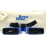 Vintage "BONE FONE" AM/FM RADIO c.1980 Complete in CANVAS CASE! Excellent WORKS!