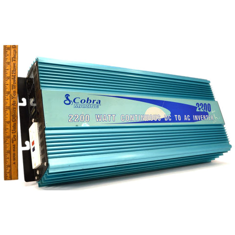 Briefly Used COBRA MARINE 2200 Watt Continuous DC-to-AC POWER INVERTER Mo. CPI-M2200