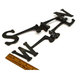 Vintage WEATHERVANE N-S-E-W DIRECTIONAL Replacement STEAMPUNK Repurpose ALUMINUM