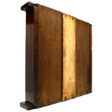 Antique MAHOGANY GOLF BALL DISPLAY SHELF w/ 6 Numbered Shelves 20"x22" SHADOWBOX