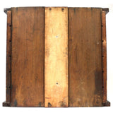 Antique MAHOGANY GOLF BALL DISPLAY SHELF w/ 6 Numbered Shelves 20"x22" SHADOWBOX