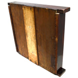 Antique MAHOGANY GOLF BALL DISPLAY SHELF w/ 6 Numbered Shelves 20"x22" SHADOWBOX