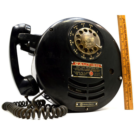 Vintage WESTERN ELECTRIC Type 520 TELEPHONE SET "Spark & Explosion Proof" RARE!!