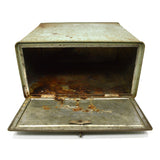 Antique ENAMELED TIN PIE Metal Single Shelf BREAD BOX by "PRIMROSE BRAND" Rare!