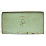 Antique ENAMELED TIN PIE Metal Single Shelf BREAD BOX by "PRIMROSE BRAND" Rare!