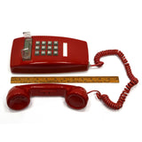Hard To Find CORTELCO 'RED' CORDED TELEPHONE Wall Mounted CORD PHONE *Untested*