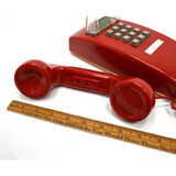 Hard To Find CORTELCO 'RED' CORDED TELEPHONE Wall Mounted CORD PHONE *Untested*