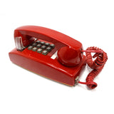Hard To Find CORTELCO 'RED' CORDED TELEPHONE Wall Mounted CORD PHONE *Untested*
