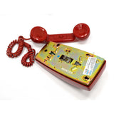 Hard To Find CORTELCO 'RED' CORDED TELEPHONE Wall Mounted CORD PHONE *Untested*