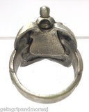 1948 Roy Rogers Endorsed Western Saddle RING Nickel SILVER Exc. Condition!! RARE