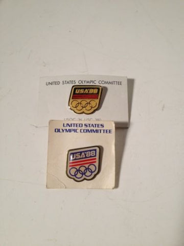 14 Olympic Pins LOT Dates: 1981 - 1988