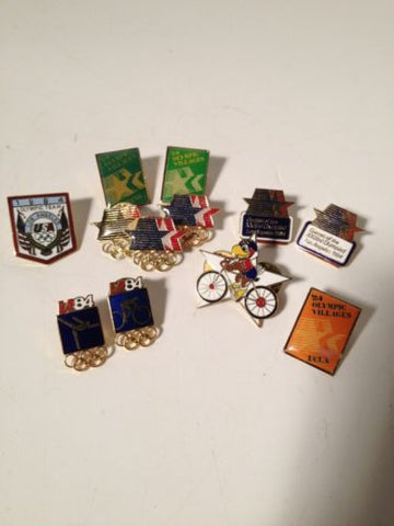 14 Olympic Pins LOT Dates: 1981 - 1988