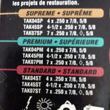 TAK Series 4” x .250” X 7/8",5/8" Tuck Point Blade