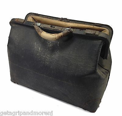 Doctors Dr. Medical Hand BAG Satchel Leather Bag 18" Antique Old House Calls