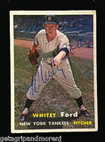 1957 Topps Autographed Whitey Ford #25 Rare Hall of Fame Great Story