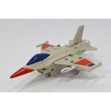 Vintage TONKA GOBOTS "HEAT SEEKER" #52 Friendly Robot FIGHTER PLANE + CARD-BACK!