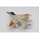 Vintage TONKA GOBOTS "HEAT SEEKER" #52 Friendly Robot FIGHTER PLANE + CARD-BACK!