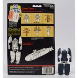 Vintage TONKA GOBOTS "DIVE-DIVE" #15 Friendly ROBOT SUBMARINE w/ Orig. CARD-BACK