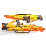 Tested NERF LOT; 2 STAMPEDE ECS (1-Works) 4-LONG CLIPS Shield 2-TRIPODS + Darts!