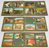 Antique POST CARD ALBUM 21-Pages of 126 Cards AMERICAN INDIAN EPHEMERA SCRAPBOOK