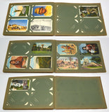 Antique POST CARD ALBUM 21-Pages of 126 Cards AMERICAN INDIAN EPHEMERA SCRAPBOOK