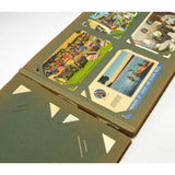 Antique POST CARD ALBUM 21-Pages of 126 Cards AMERICAN INDIAN EPHEMERA SCRAPBOOK