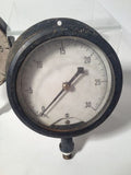 2 Vintage GAUGES Steampunk Gage USG LARGE 5 Inch Low Pressure Steam Punk