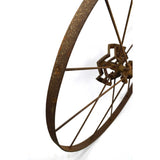 Antique ADJUSTABLE SPOKE WHEEL Huge! 30.25" dia 11-Spokes *MISSING 1* Marked "3"