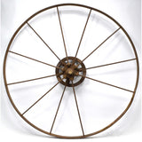 Antique ADJUSTABLE SPOKE WHEEL Huge! 30.25" dia 11-Spokes *MISSING 1* Marked "3"