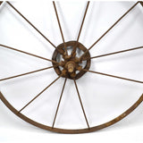 Antique ADJUSTABLE SPOKE WHEEL Huge! 30.25" dia 11-Spokes *MISSING 1* Marked "3"